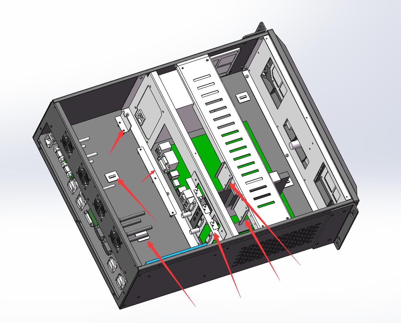 钣金机箱结构设计 内部机械结构