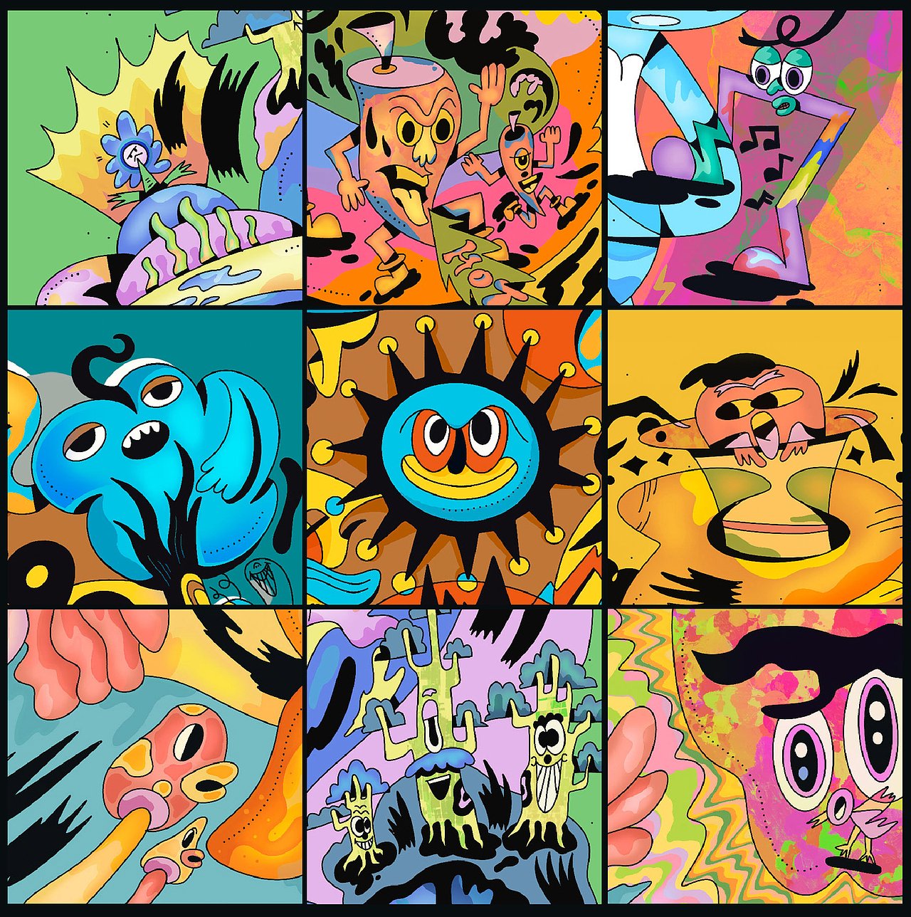 后迷墙时代系列插画（图ZMjE3NjQ3MjIw） - 新锐潮流插画 - 站酷设计师昭元蛋白原创素材 - 站酷ZCOOL