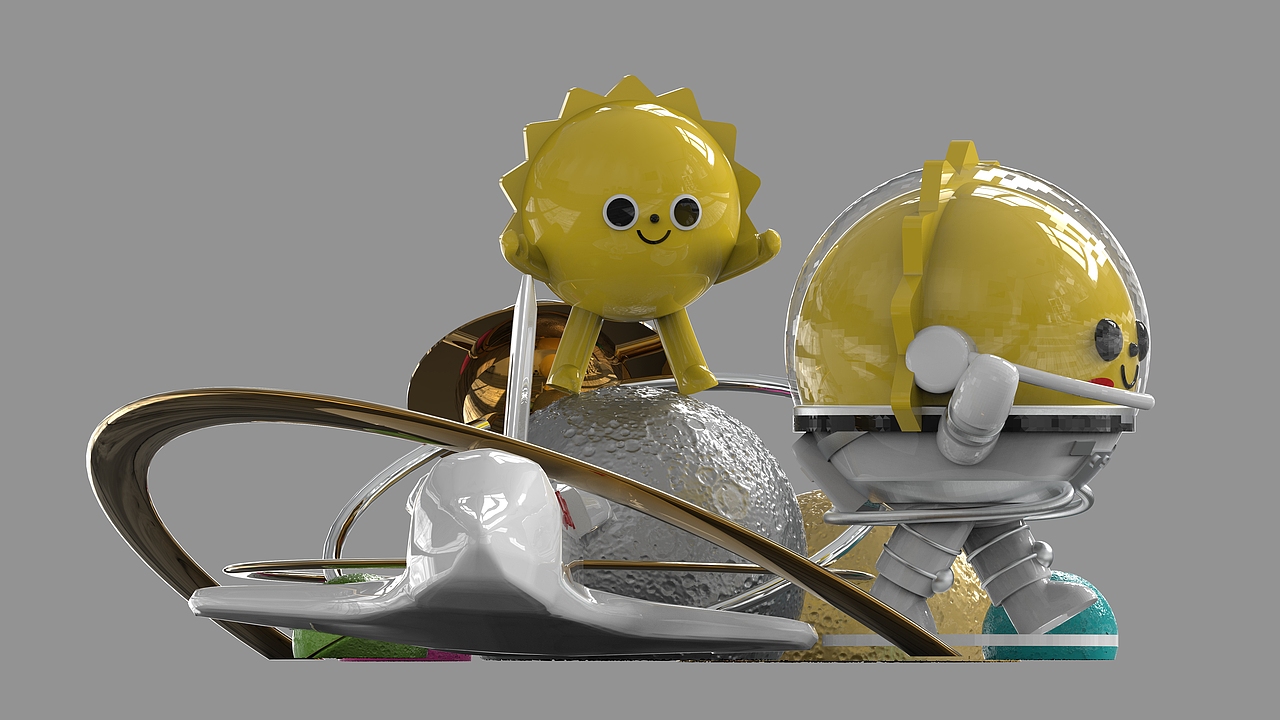 商业街景观美陈雕塑氛围营造设计