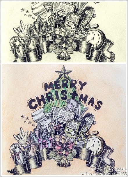 Merry Christmas-礼物大派送（图ZMTMxNzU5MzY=） - 新锐潮流插画 - 站酷设计师熊性激素原创素材 - 站酷ZCOOL