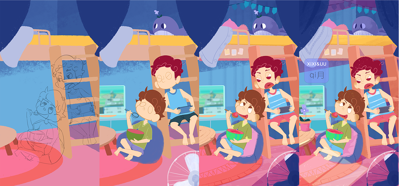 【月历】7月的瓜瓜（图ZMjY2MTIwMjEy） - 绘本 - 站酷设计师西西Simon原创素材 - 站酷ZCOOL