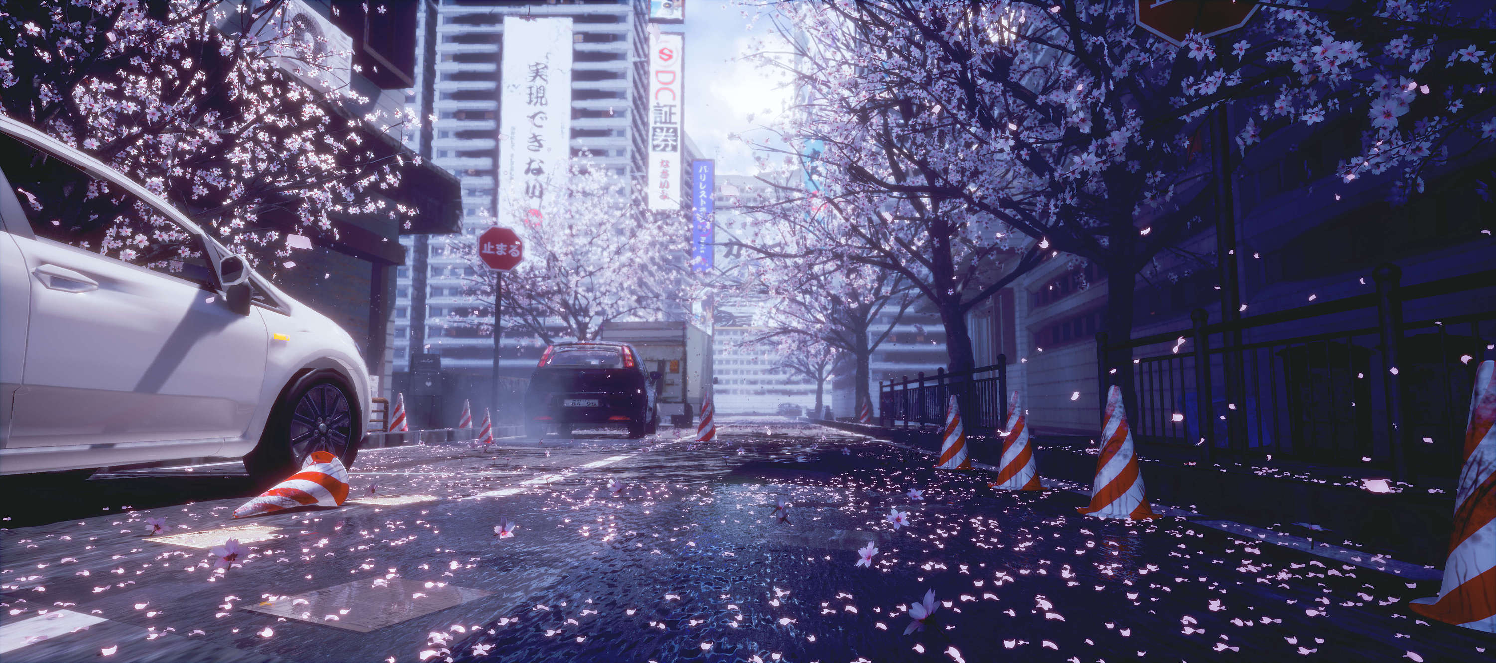 虚幻4渲染场景--樱花街道