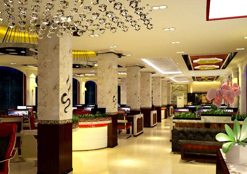 网咖装修设计门头的创意设计|空间|室内设计|zztllzm - 原创作品