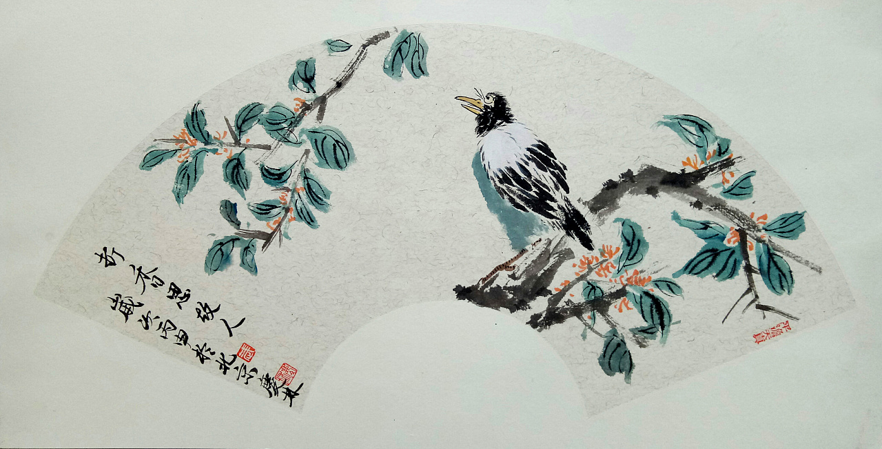 花鸟扇面小品