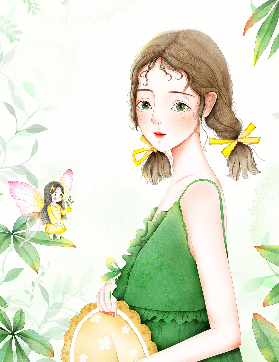 蝴蝶精灵|插画|商业插画|培培猫 - 原创作品 - 站酷 (zcool)