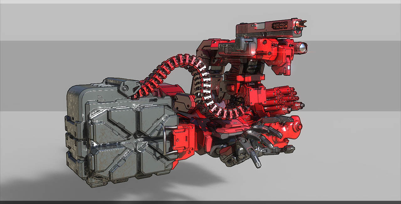 GLOCK-AMGE外骨骼重型枪管自动手枪（图ZMTQ1ODkwNzI0） - 概念设定 - 站酷设计师azgcz原创素材 - 站酷ZCOOL