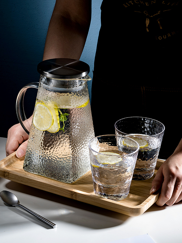 锤纹冷水壶 | 玻璃凉水杯 冷水壶拍摄 南京摄影