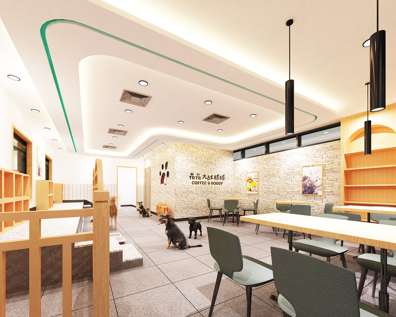 【漫猫咖啡厅】—温江咖啡厅设计案例赏析|空间|家装设计|温江咖啡厅设计_ - 原创作品 - 站酷 (ZCOOL)