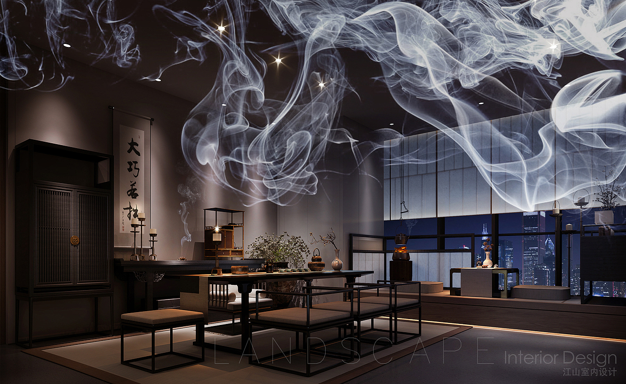 北京绿地中心总裁茶室（图ZMjQ1NzA1MjU2） - 家装设计 - 站酷设计师Z71897888原创素材 - 站酷ZCOOL