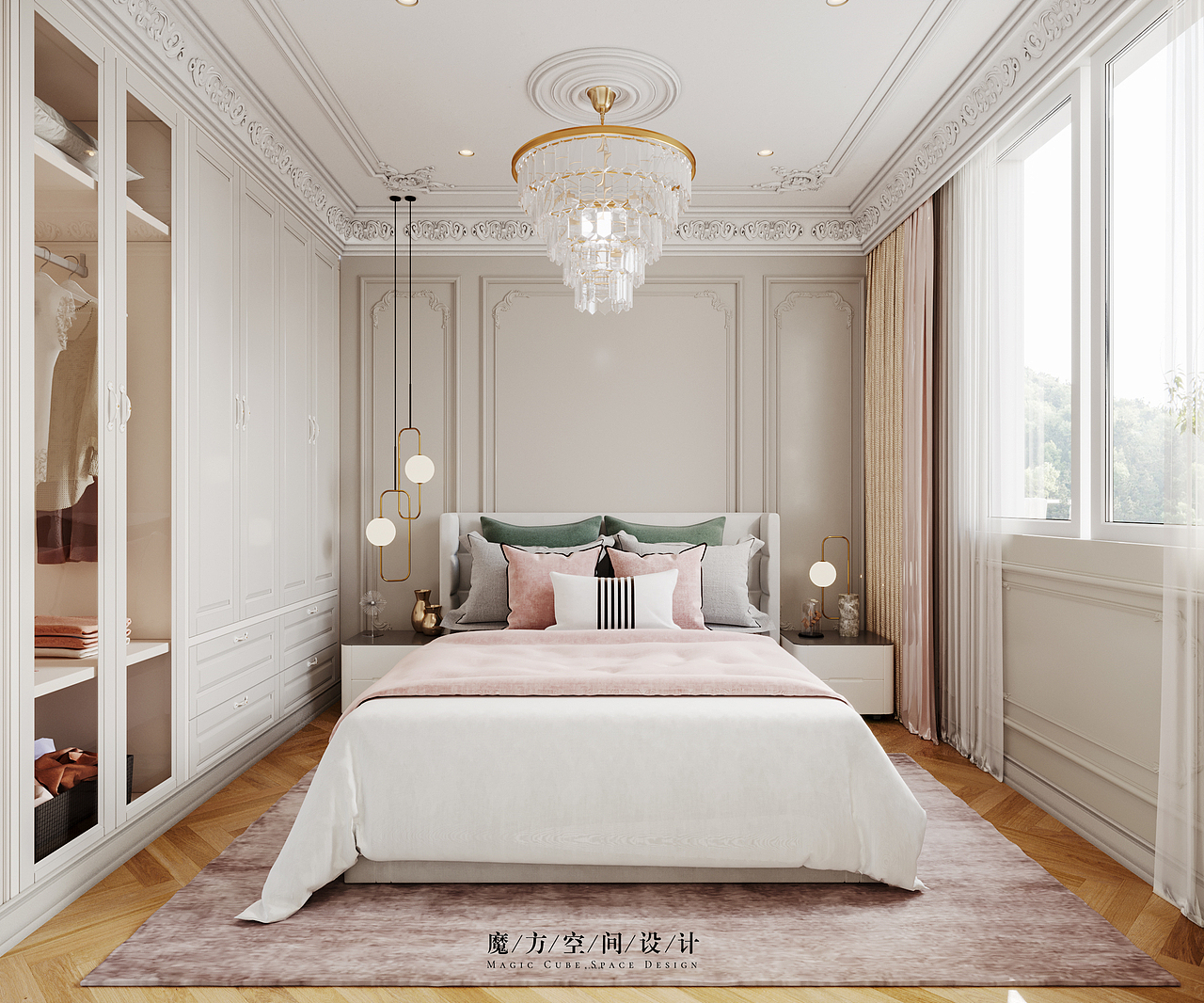 【魔方】法式轻奢•贵州遵义别墅项目（图ZMjE2NzMxOTI0） - 家装设计 - 站酷设计师魔方空间设计原创素材 - 站酷ZCOOL