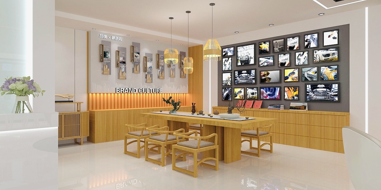 汽车连锁店3d全景设计