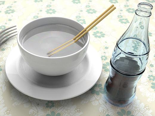 c4d陶瓷，水，玻璃，不锈钢材质渲染练习