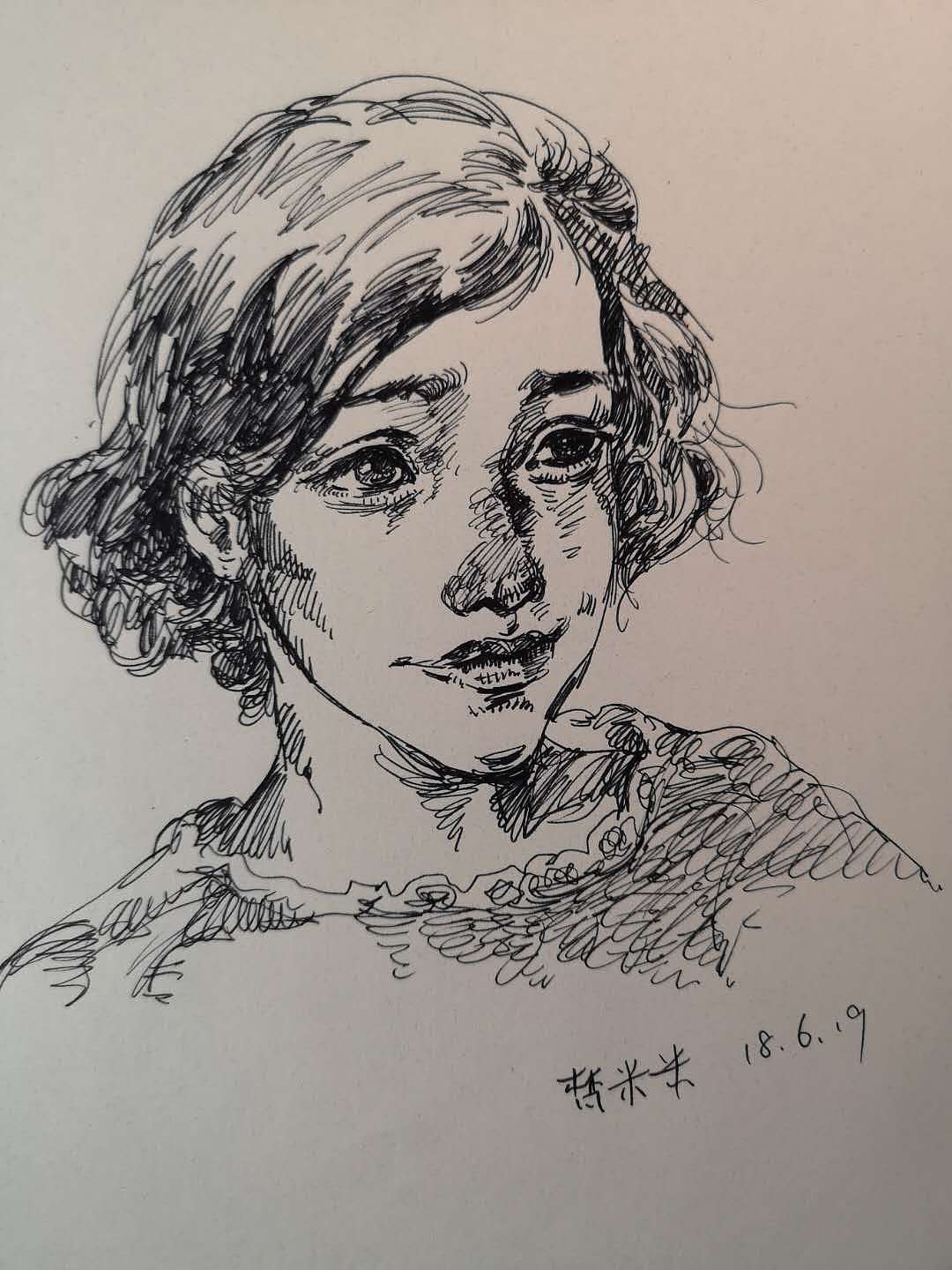 速寫（圖ZMTI4NzM0MjEy） - 繪畫 - 站酷設(shè)計師梵米米原創(chuàng)素材 - 站酷ZCOOL