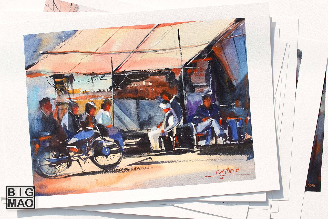 第三波 风景速涂合集（图ZNzAyMjgzMDg=） - 创作习作 - 站酷设计师大猫爱看鱼原创素材 - 站酷ZCOOL