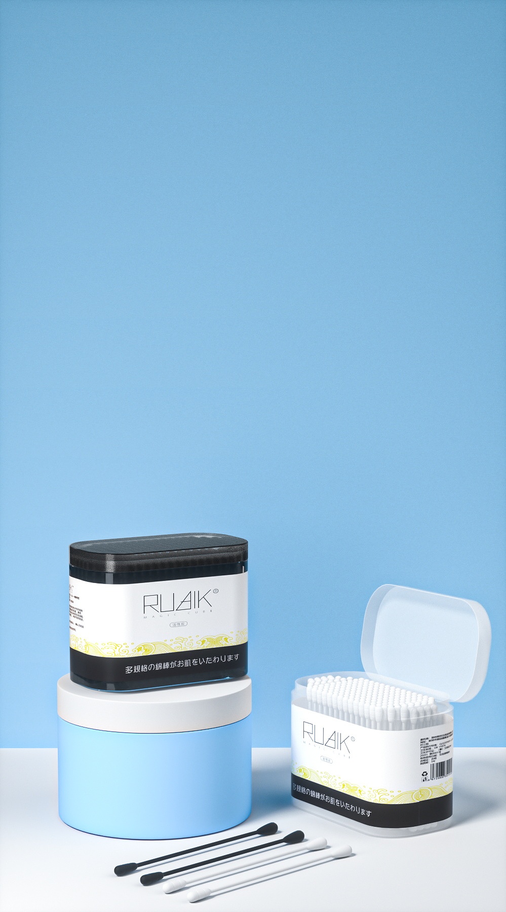 化妆棉签详情设计