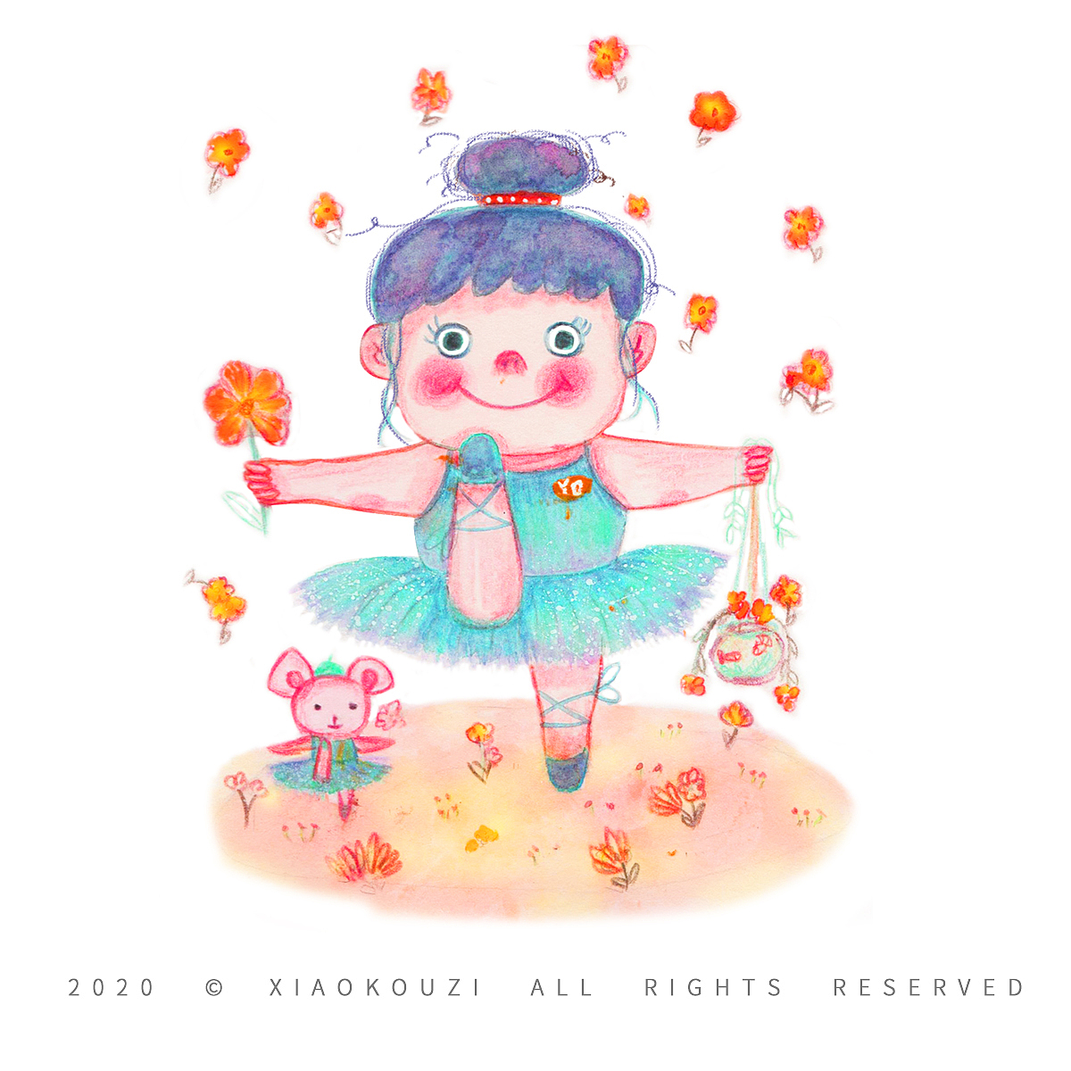 原创系列手绘插画《美好的每一天》