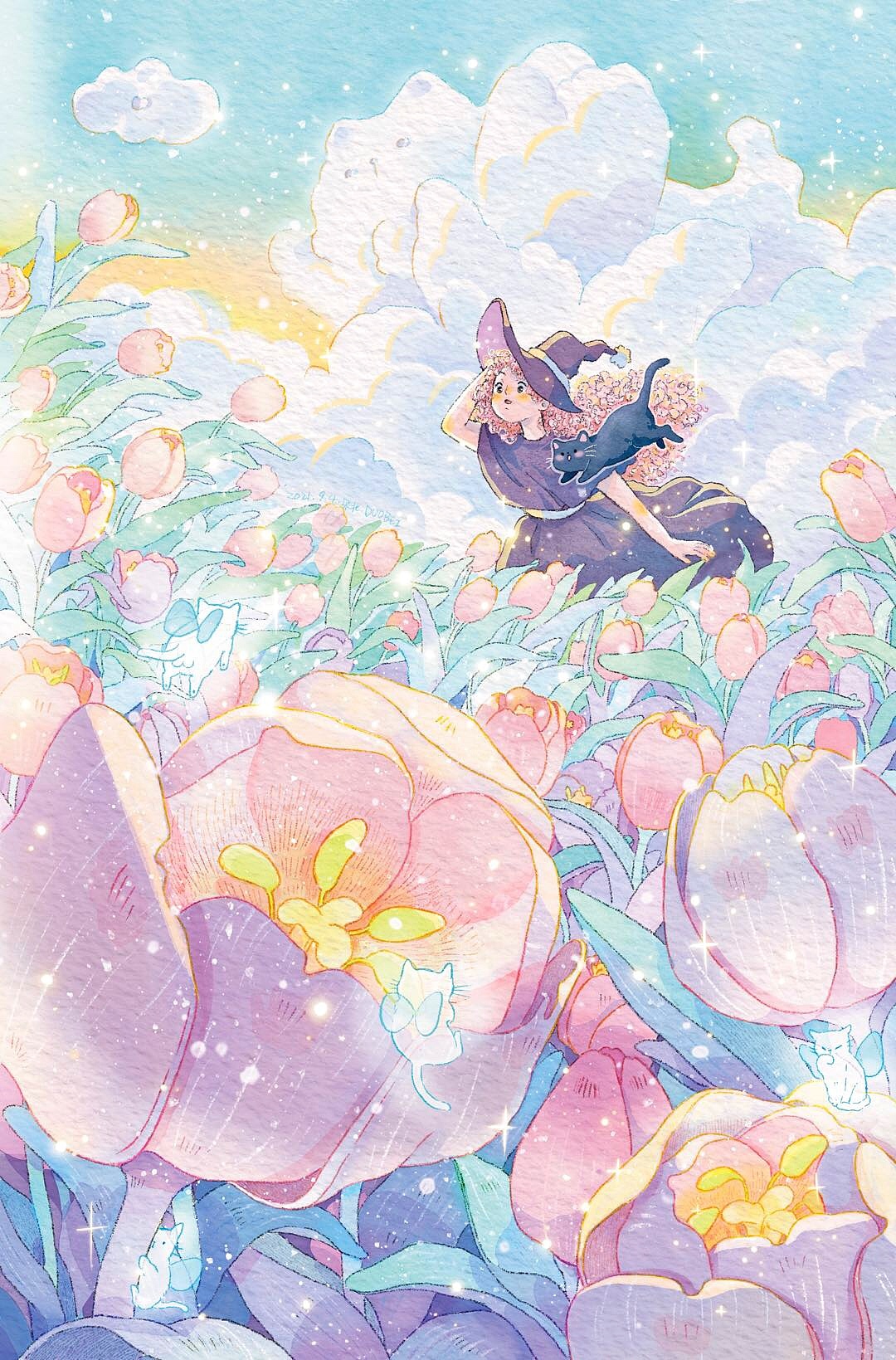 procreate小魔女的旅程系列（图ZMjc3NzI4MzAw） - 绘本 - 站酷设计师朵北原创素材 - 站酷ZCOOL
