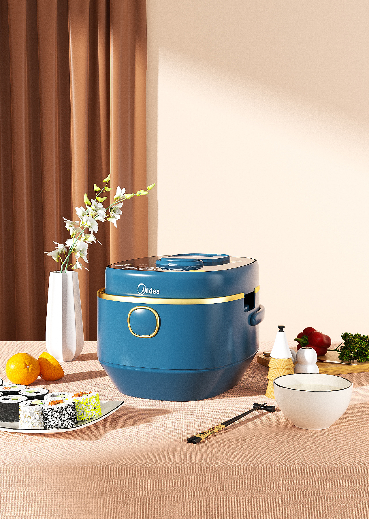 一组电商风格场景图渲染