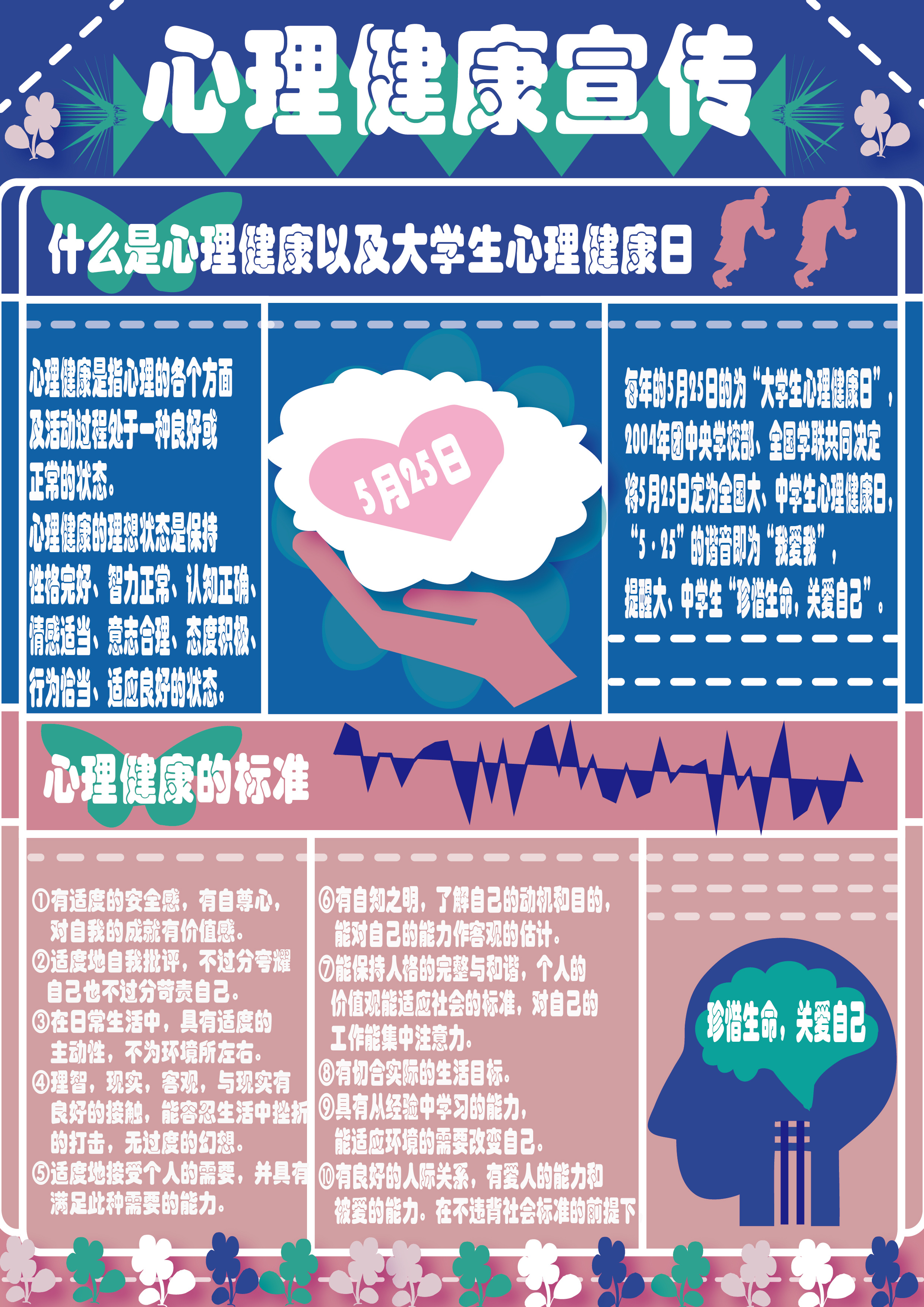 心里健康宣传页设计