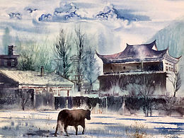 暖冬 _ 水彩 50*50cm