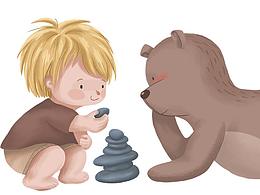 之前畫的一組臺(tái)歷插畫