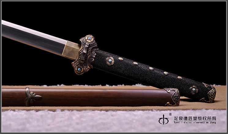 龙泉刀剑听风唐刀经典款dj3382