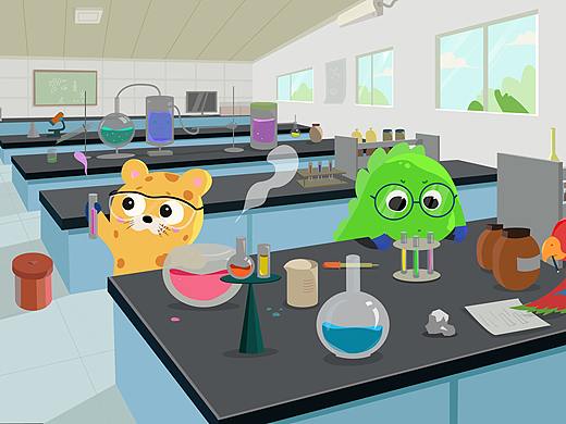 實驗室（個人主頁-ZNDgzMjc5MTI=） - 兒童插畫 - 站酷設計師井生原創(chuàng)素材 - 站酷ZCOOL