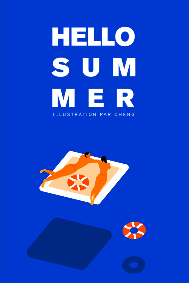 Hello Spring/Summer（图ZMTEzMDAzMTE2） - 艺术插画 - 站酷设计师卡爆彭原创素材 - 站酷ZCOOL