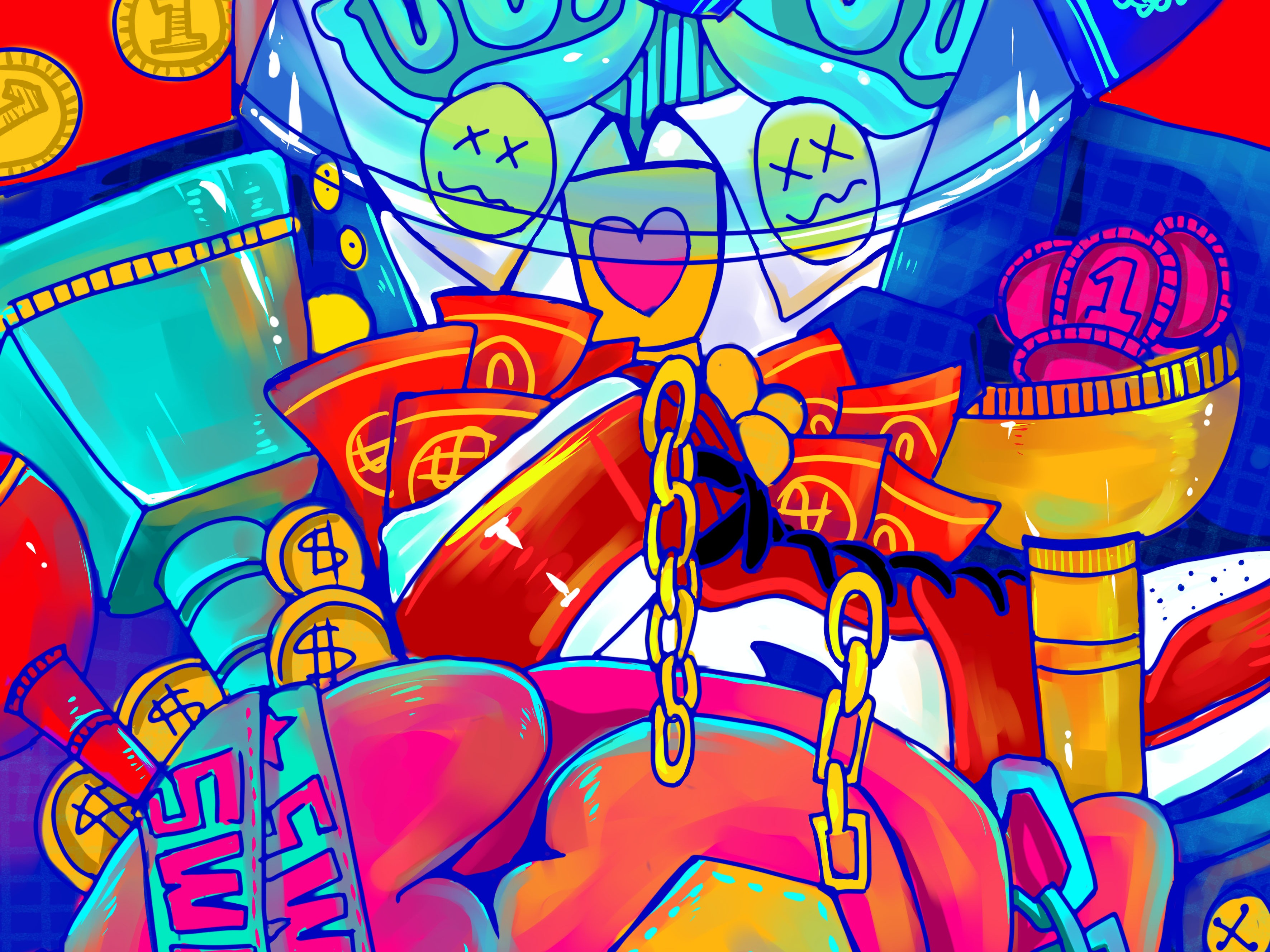 SWAG 插画_包乐士-站酷ZCOOL