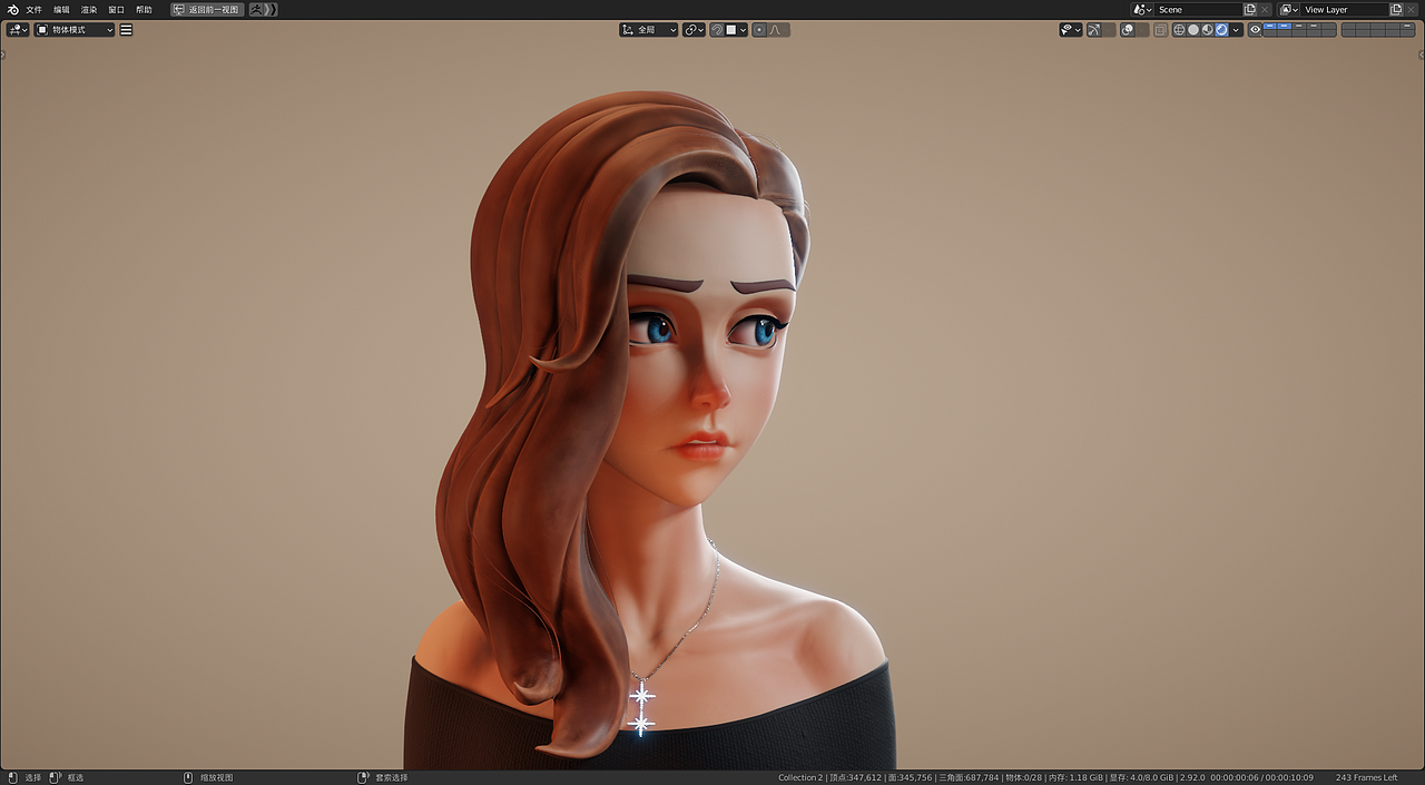 Blender 卡通练习（图ZMjY0NjM4OTA4） - 人物/生物 - 站酷设计师小火火不是老司机原创素材 - 站酷ZCOOL