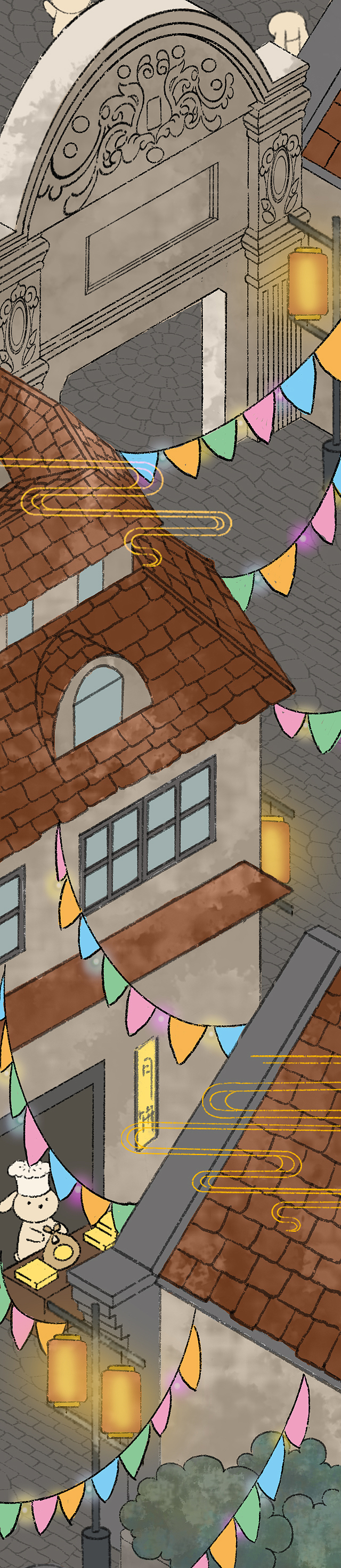 【插画】中秋国庆喜相逢（图ZMjUwMDc0MzY4） - 商业插画 - 站酷设计师三川和小猴子原创素材 - 站酷ZCOOL