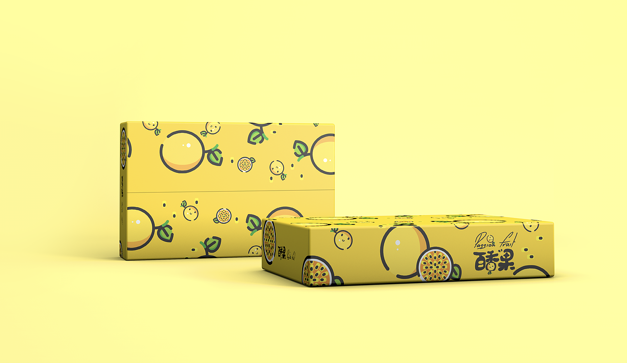 【原创】水果手绘包装设计-百香果