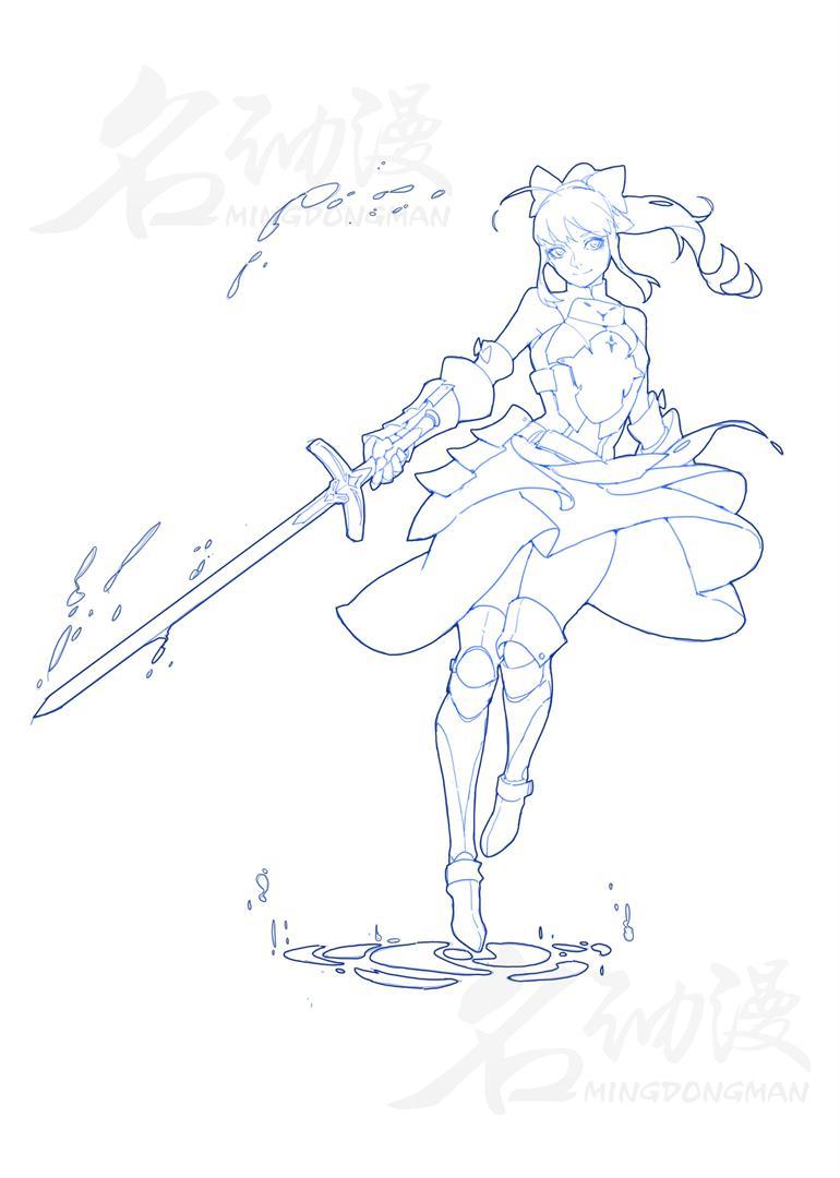 fate系列立绘绘画教程