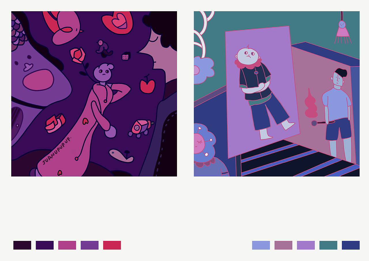 2021年终总结（图ZMjkwMzE3NTEy） - 艺术插画 - 站酷设计师卷卷upupup原创素材 - 站酷ZCOOL