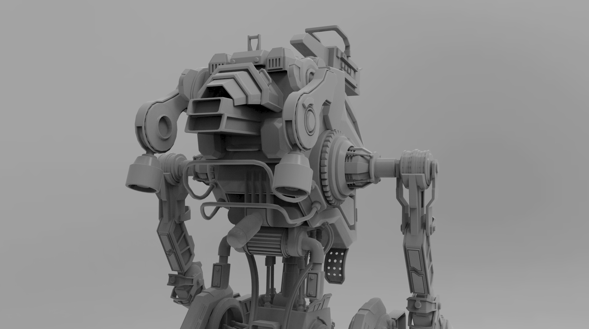 《泰坦陨落模型制作》|三维|机械/交通|梦枭 - 原创作品 - 站酷