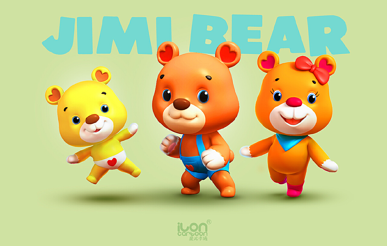 吉米熊（Jimi bear)|三维|动漫|爱龙余健 - 原创作品 - 站酷 (ZCOOL)