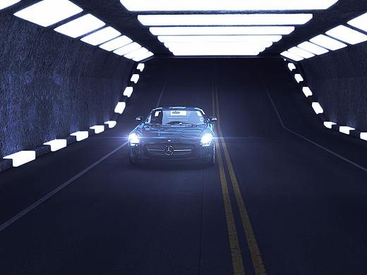 奔驰汽车 软件：C4D+AE+PS