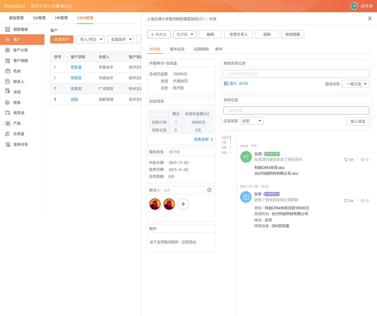 daycrm后台界面图（图ZMTAxMTk5Njk2） - 其他网页 - 站酷设计师禾禾hehe原创素材 - 站酷ZCOOL