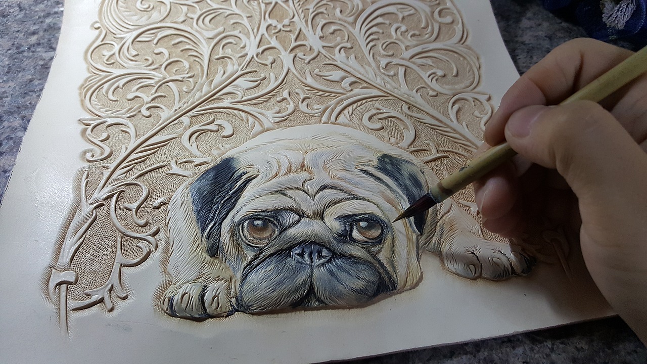 巴哥犬英伦风格钱包