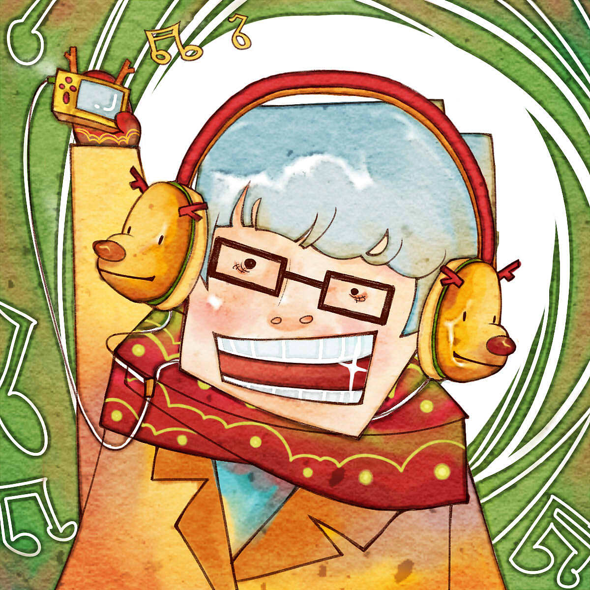 圣诞来个图（图ZNDY2MTc4NA==） - 商业插画 - 站酷设计师丸子不熬夜原创素材 - 站酷ZCOOL