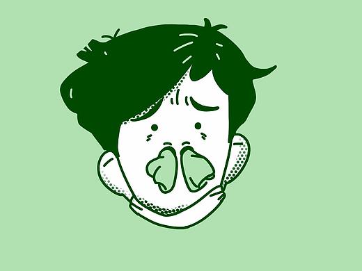 口罩湿了