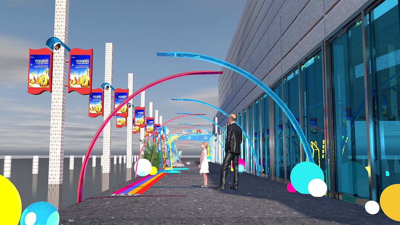 商场外场氛围|空间|展陈设计|甜甜xuan - 原创作品 - 站酷 (zcool)