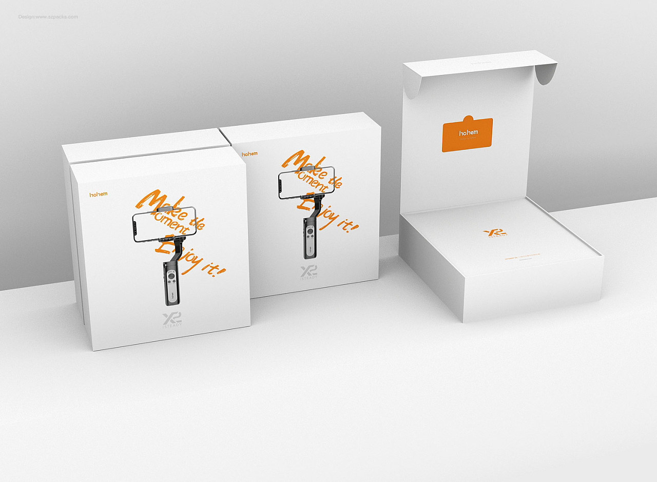 手机稳定器包装设计策划_电子产品包装设计案例