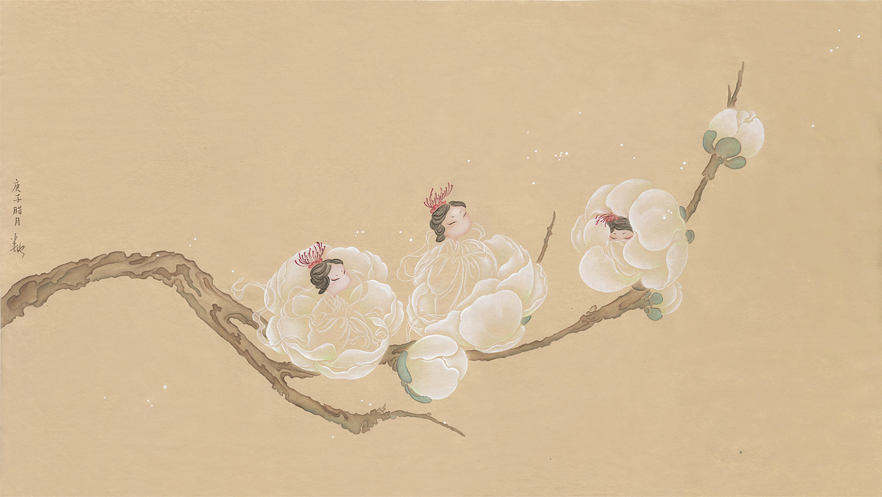 画几支梅（图ZMjM5NjY3MDA0） - 商业插画 - 站酷设计师大碗洗笔原创素材 - 站酷ZCOOL