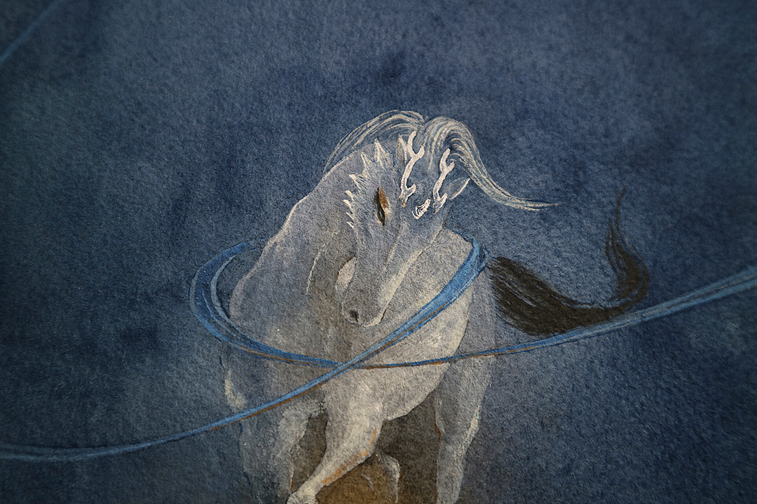 原创｜长的像普通的马却能吃老虎和豹子（图ZNzM2NjU5ODQ=） - 概念设定 - 站酷设计师阿呜有几画原创素材 - 站酷ZCOOL