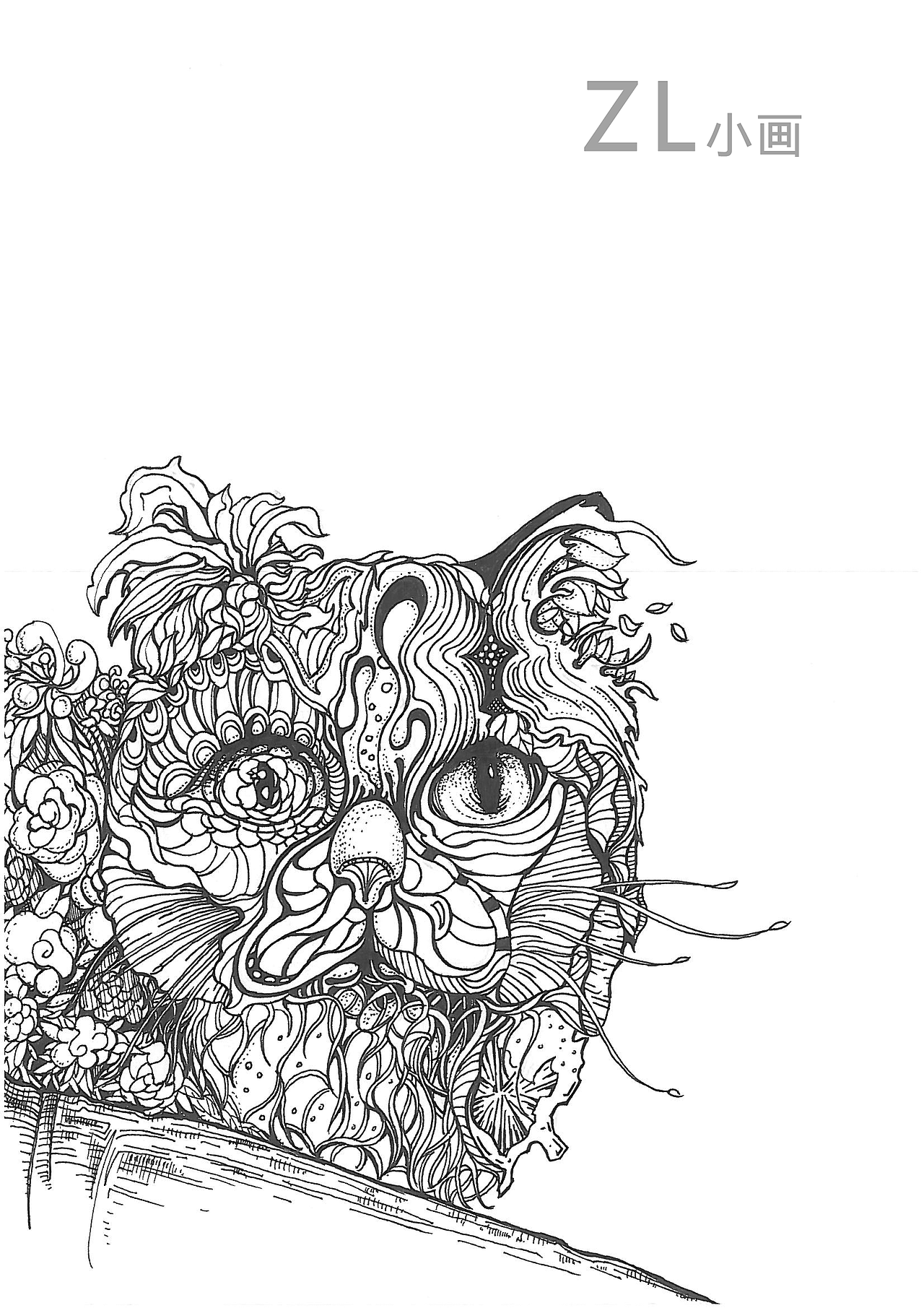 原创黑白插画（图ZMTg3NjgzMjc2） - 绘画 - 站酷设计师龍龍吖原创素材 - 站酷ZCOOL