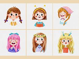 軟萌森系可愛水彩頭像合集