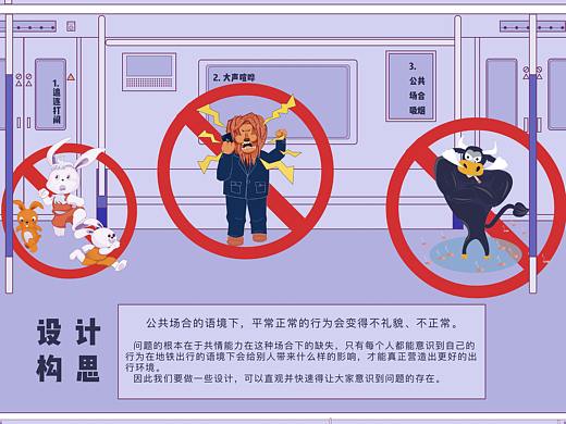 地铁主题海报设计