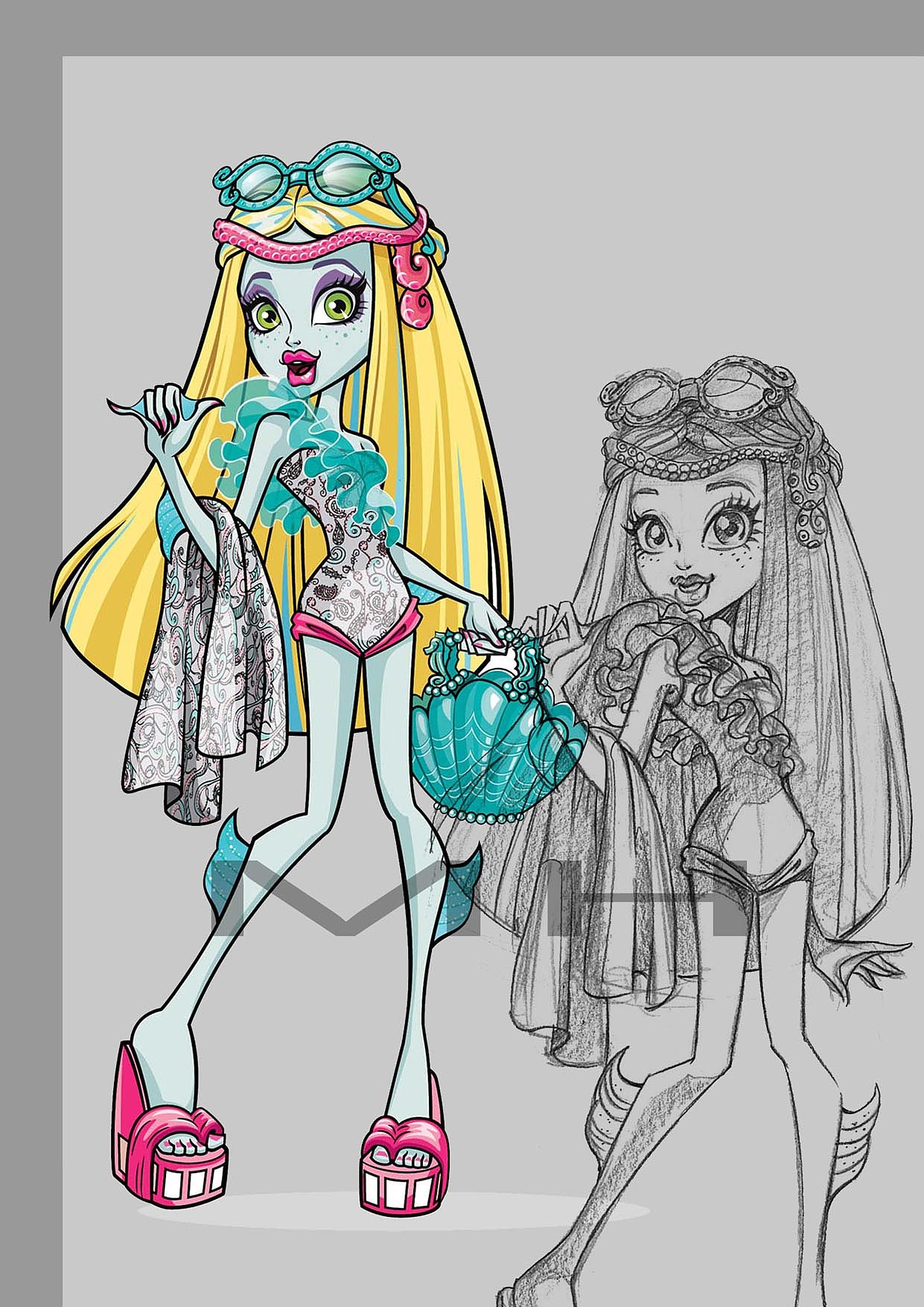 著名的《怪兽高中》人物插画（图ZMTI2MjI1NDg=） - 商业插画 - 站酷设计师Aimeehy原创素材 - 站酷ZCOOL