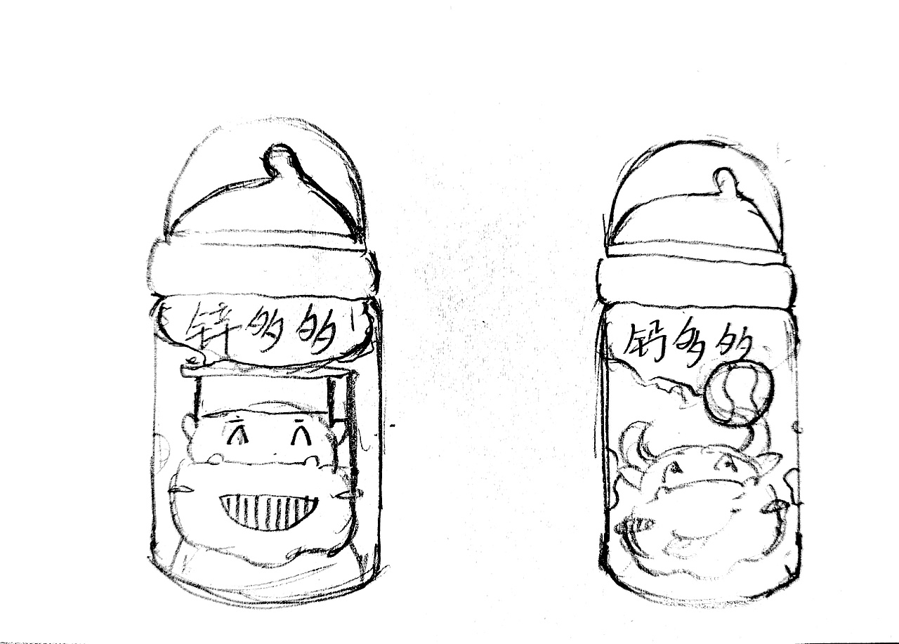 娃哈哈锌多多钙多多包装再设计